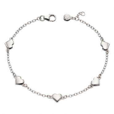 Little Star Beatrice Heart Charm Bracelet - 15cm