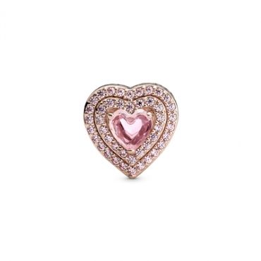 Pandora Sparkling Pink Heart Charm