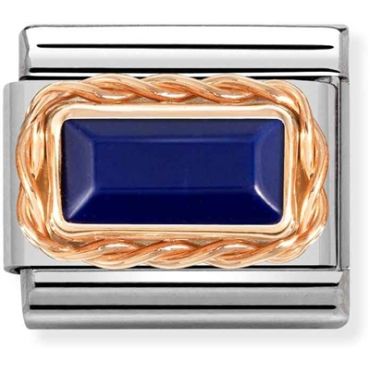 Nomination Blue Lapis Baguette Stone Charm