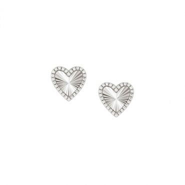 Nomination TrueJoy Silver Heart Earrings