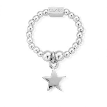 ChloBo Silver Star Ring Large - Silver