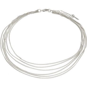 Pilgrim Pause Layered Recycled Anklet - Silver