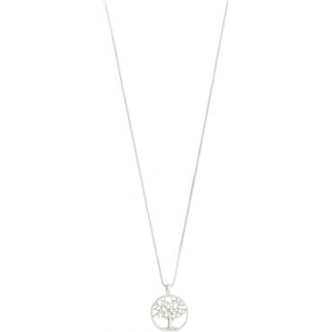 Pilgrim Silver Recycled Tree Of Life Necklace - 40cm