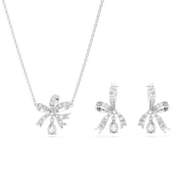 Swarovski Volta Silver Bow Set
