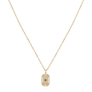 Over & Over Gold + Blue North Star Necklace - 40cm