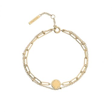 Olivia Burton Classic Illusion Gold Stacking Bracelet - 18cm