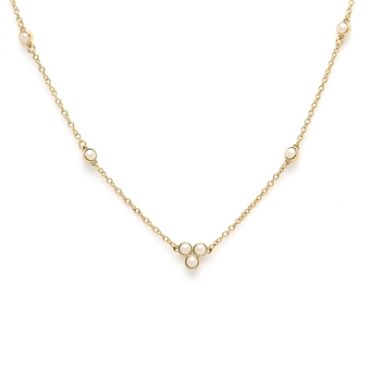 Olivia Burton Pearl Cluster Gold Necklace - 51cm