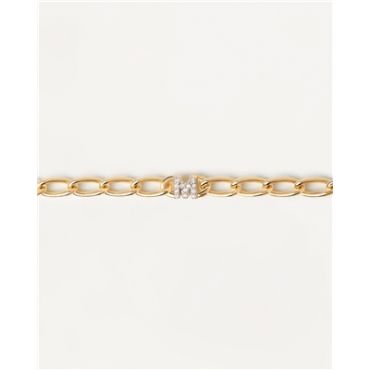 PDPAOLA Letter Chain Bracelet - Letter M