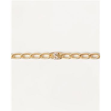 PDPAOLA Letter Chain Bracelet - Letter S