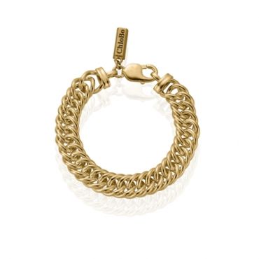 ChloBo Gold Luxe Double Curb Bracelet - Gold