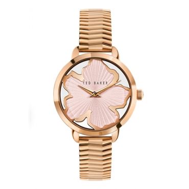 Ted Baker Rose Gold + Pink Magnolia Bracelet Watch - Rose Gold