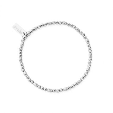 ChloBo Silver Dainty Sparkle Bracelet - Silver