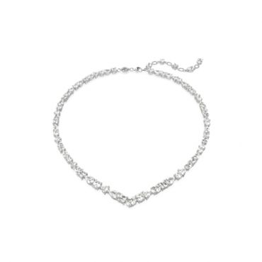Swarovski Mesmara Mixed Cuts Rhodium Necklace - 45cm
