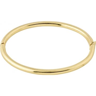 Pilgrim Gold Plated Sophia Recycled Plain Bangle - Gold