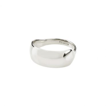 Pilgrim Silver Daisy Recycled Adjustable Ring - Silver