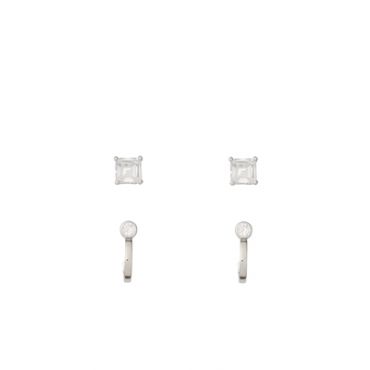 Kate Spade New York Silver Crystal Stud and Huggie Set - Gold