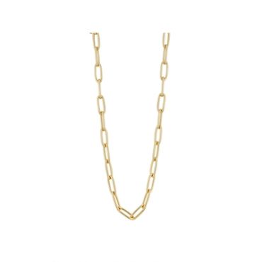 August Woods Gold Paper Clip Chain Necklace - 40cm