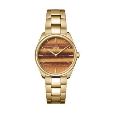 CLUSE Feroce Petit Tiger Eye Watch - Gold