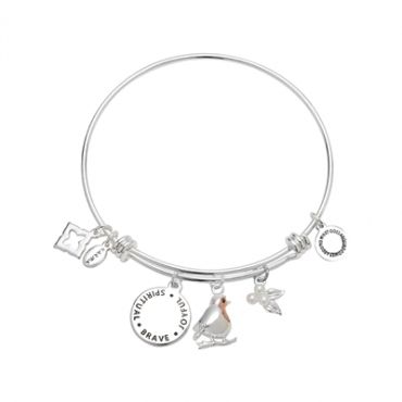 Karma Rose Gold Mix Robin Berries Bangle - Adjustable