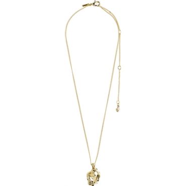 Pilgrim Gold Plated Flow Molten Recycled Necklace - Gold