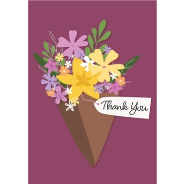 Argento Thank You Card - Purple