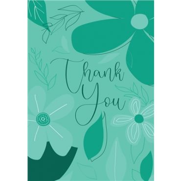 Argento Thank You Card - Green