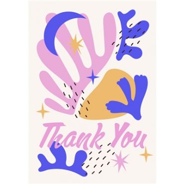 Argento Thank You Card - Multi-colour