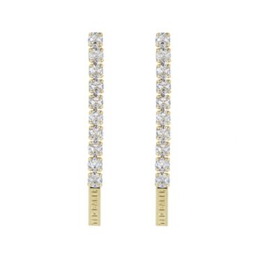 Ted Baker Mellsie Gold Icon Crystal Drop Earrings - Gold