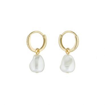 Ted Baker Periaa Gold Pearly Huggies - Gold