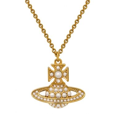 Vivienne Westwood Luiza Bas Relief Gold Tone Necklace