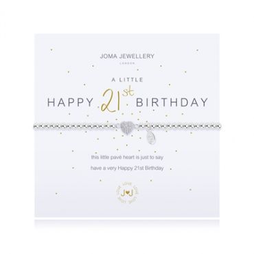 Joma A Little Happy 21st Birthday Bracelet - Adjustable