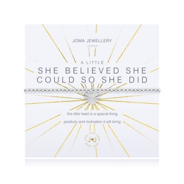 Joma A Little She Believed She Could So She Did Bracelet - Adjustable