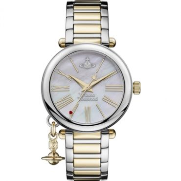 Vivienne Westwood Gold Toned Mother of Pearl Orb Watch - Gold