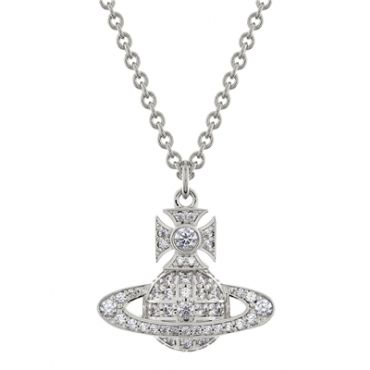 Vivienne Westwood Carmela Bas Relief Silver Tone Necklace - Silver