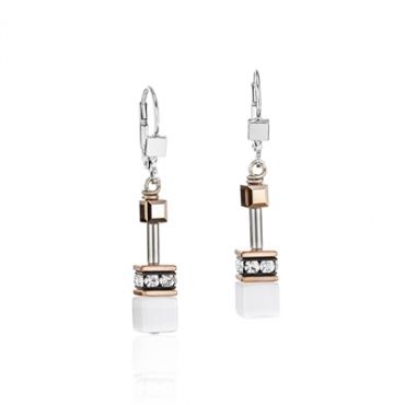Coeur De Lion White Cube Earrings