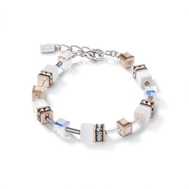 Coeur De Lion White Cubes Bracelet