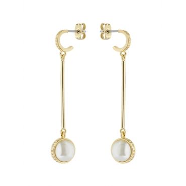 Ted Baker Perllie Gold Pearl Orbit Drop Earrings - Gold