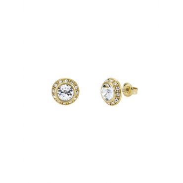 Ted Baker Soletia Gold Solitaire Sparkle Halo Stud Earrings - Gold