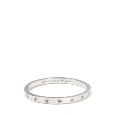 Kate Spade New York Silver Set In Stone Star Bangle - Silver