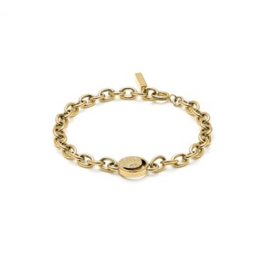 Olivia Burton Celestial Sun Gold IP Disc Link Bracelet