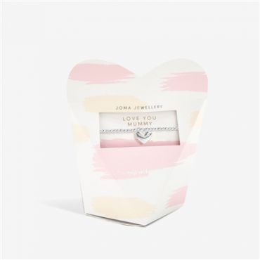 Joma Boxed Love you Mummy Heart Bracelet - Silver