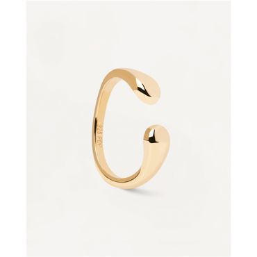 PDPAOLA Gold Crush Open Ring