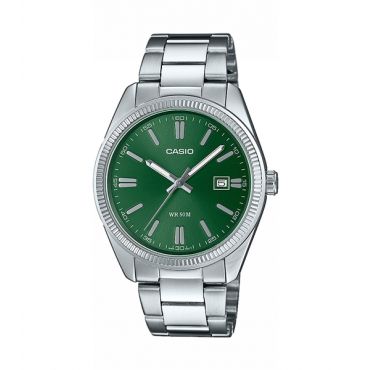 Casio Casio Collection MTP-1302PD-3AVEF Green Dial Stainless Steel Bracelet Watch
