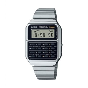 Casio Vintage CA-500WE-1AEF Stainless Steel Bracelet Calculator Watch