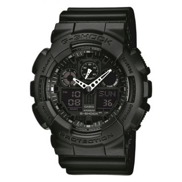 Casio Casio G-Shock GA-100-1A1ER Black Resin Strap Combi Watch