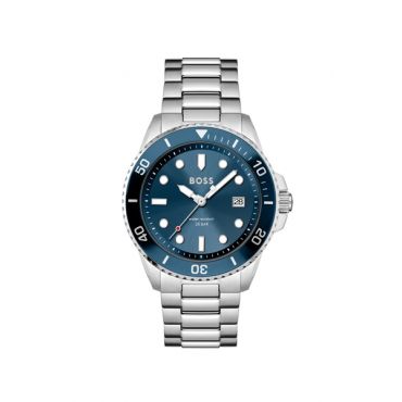 Boss Ace Blue Bezel Watch