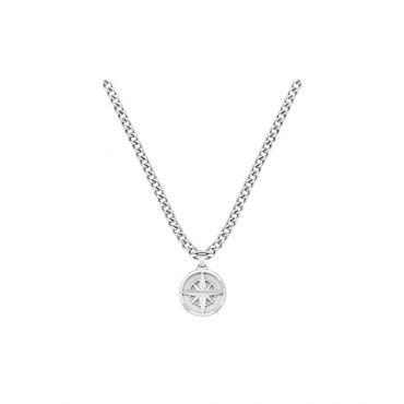 Boss Silver North Star Necklace
