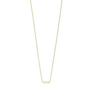Pilgrim Gold Love Recycled Necklace