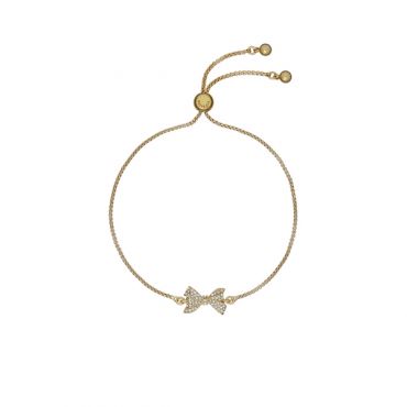 Ted Baker Gold Barset Crystal Bow Slider Bracelet - Gold