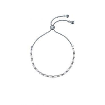 Ted Baker Silver Isela Crystal Baguette Slinky Slider Bracelet - Silver